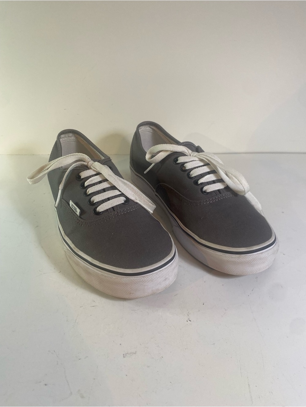 Vans Authentic Off The Wall Pewter Lace Up Sneakers Size 10